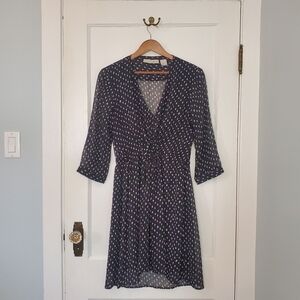 Kersh Asymmetrical Dress - Size L - Navy